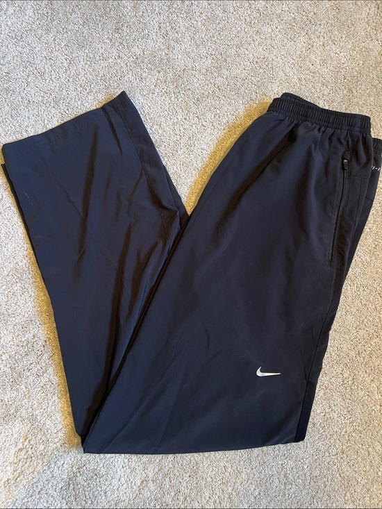 Nike Other - Nike Blue Dri-fit track Pants with White Swoosh